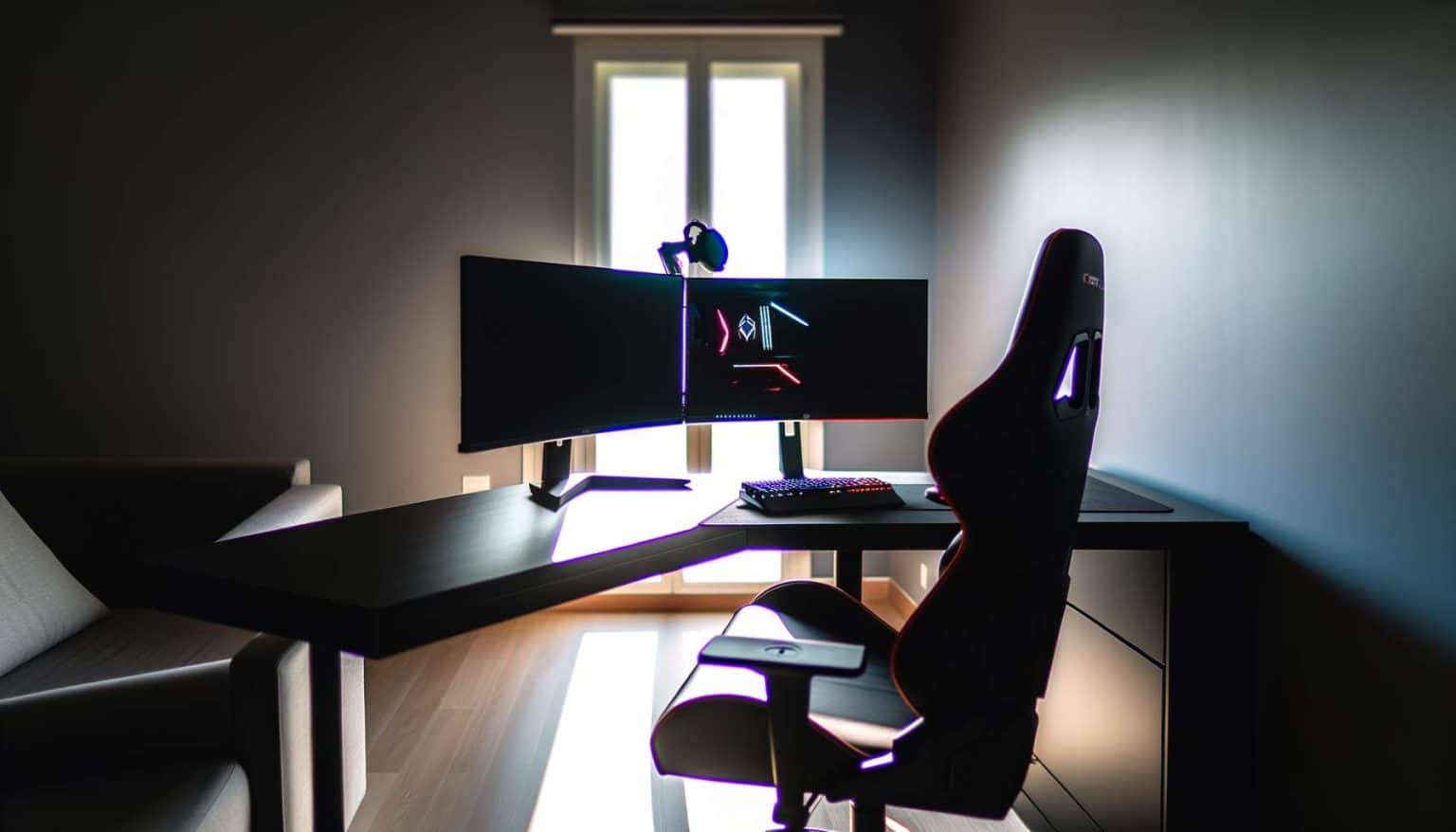 Bureau d'angle gamer : maximisez espace et performance